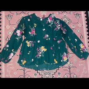 Old Navy Green Blouse-Medium NWOT